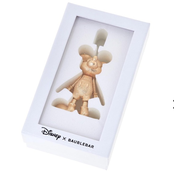 $68 Disney x BaubleBar Mickey Mouse Disney Bag Charm: Goldtone - Picture 4 of 8